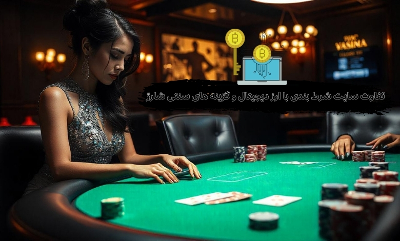 تفاوت سایت شرط بندی با ارز دیجیتال و گزینه های سنتی شارژ